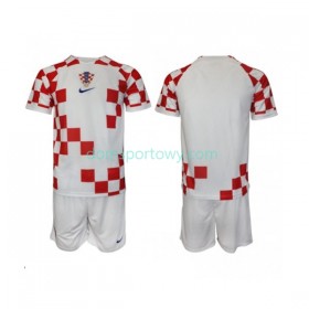 Koszulka Chorwacja Dziecięcy Domowe Koszulki Piłkarskie World Cup 2022 Krótki Rękaw